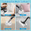 10 Pack Steam Mop Pads for Dupray Steam Cleaner Etc, 5 Pack Large Rectangle Bonnets + 5 Pack Small Triangle Bonnets 3