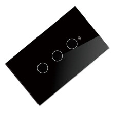 Tuya US WiFi Wall RF433 3 Gang Neutral Wire Touch Sensor LED Light Switches Home Alexa Home