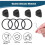 Replacement Stopper and Replacement Gasket, for  Quick FLIP GO 24/36oz Water Bottle Lid 5