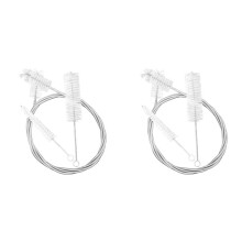 6Pcs French Horn Trombone Trumpet Cleaning Set Stainless Steel Nylon Brush Musical Instrument Cleaning Brush