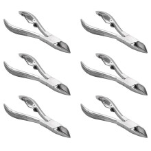 6X Professional Feet Toe Nail Clippers Trimmer Cutters Paronychia Nippers Podologie Podologie Outils de Soins des Pieds en Acier Inoxydable