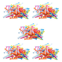 500 Pcs  Tees 54 mm Plastic Mixed Color