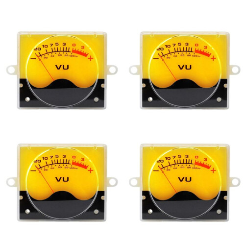4X P-55SI High Precision VU Meter  DB Meter Amplifier Audio Panel Level Meter with Backlight