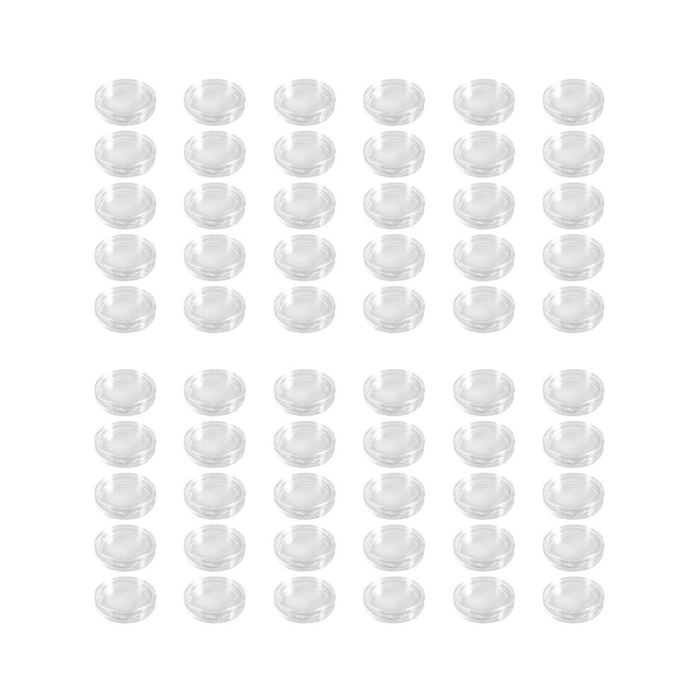 60 Pcs Small Round Transparent Plastic Coin Capsules Box 38Mm Brecantia