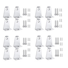 16x Metal Hold Down Brackets and Pins, Blind Brackets Blind Holder Replacements for Horizontal Blind Shades Window
