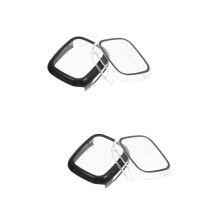 Clear Hard PC Case for Apple Watch with Tempered Glass Screen Protector, FullCoverage Protection