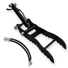 Hydraulic Thumb for Mini Excavator 1–3 Ton, Durable Thumb Clamp Attachment with 2 Hoses for Small Digger