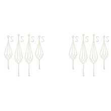 Hanging Planters Baskets, 8 Pack Cotton Rope Macrame Plant Hanger with 8 Hanging Hooks - 80CM & 100CM