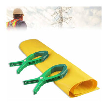 Yellow Electrical Insulating Blanket 80x100cm, Non Slip Voltage Safety Blanket for Electricians
