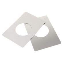 2pcs Stainless Steel Door Reinforcement Plate Set, Easy Peel Installation for Door and Protection