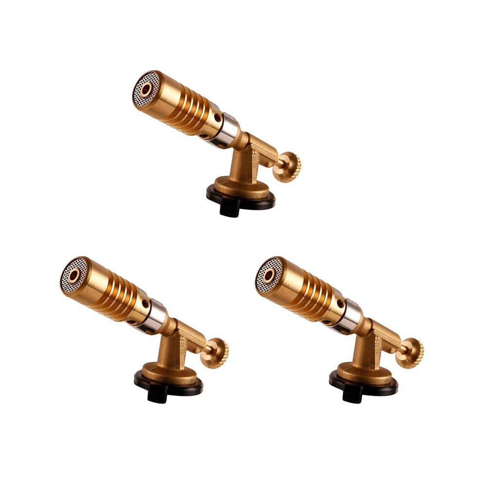 Brecantia 3X Gas Burner Welding Torch Portable Gas Torch Blowtorch Copper High Temperature Brass Mapp Gas Torch Brazing Solder