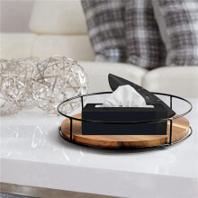 2X Non-Skid Wood Turntable Organizer for Cabinet, Pantry, Kitchen Countertop, Refrigerator, Spice Rack, Carbonized Black