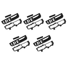 5X Black Front Left Bezel & Handle Trim & Bracket for Bora MK4