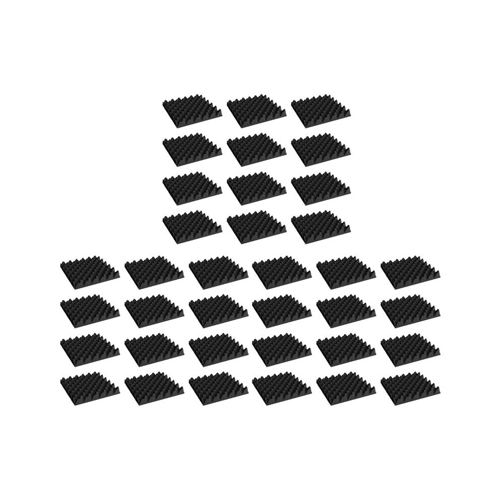 36 Pack Self Adhesive Acoustic Foam Panels Fireproof Soundproofing Treatment Wall Panel,Reduce Noise Foam For Studio,Etc 4711077174643