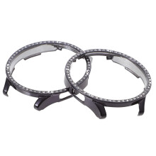 2pcs Rhinestone Watch Case Cover for Women, Sparkly Watch Protector with Edge Protection, Easy Snap Fit