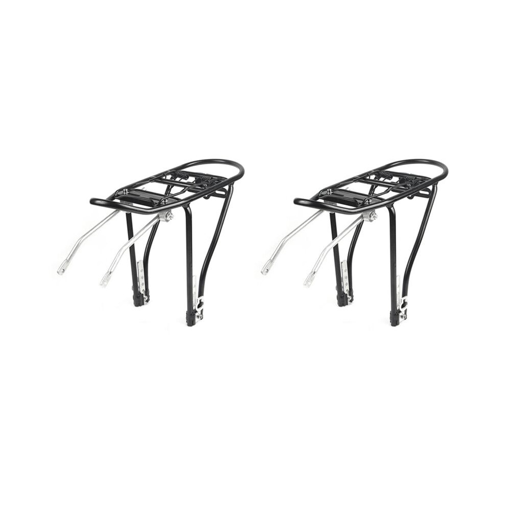 Brecantia 2Pcs 20 Inch Folding Bike Rear Racks Aluminum Alloy Rear Shelf For Folding Bicycle Rear Shelf Parts