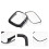 Clear Hard PC Case for Apple Watch with Tempered Glass Screen Protector, FullCoverage Protection 4