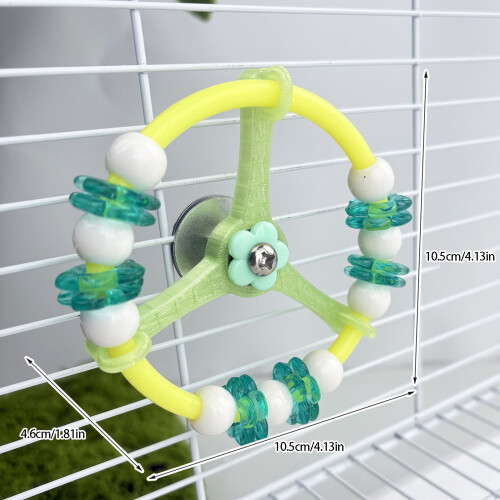 Vogel-Geistesstimulationsspielzeug, Haltbarkeitsrad mit 2