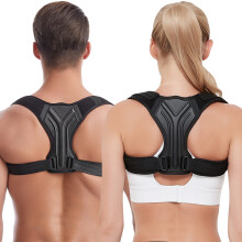 Adjustable YShaped Back Brace Posture Corrector for Men Women Teens with Breathable Support Medium