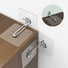 Anclajes de Muebles Anclajes de Pared, Anclajes de Muebles Antipuntas Sin Taladro, Anclajes de Pared de Muebles Adhesivos para Bebé 18 Piezas