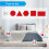 2X Self-Adhesive  Gliders,40 X 150 Cm,Self-Adhesive  Pads, Multi-Purpose Adhesive Mat Tape Red 4