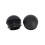 8 Pcs 25mm Dia Plastic Round Tube Inserts End Blanking Caps Black 4