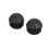 8 Pcs 25mm Dia Plastic Round Tube Inserts End Blanking Caps Black 6