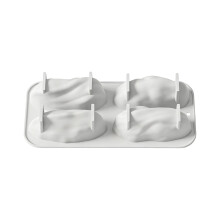 Flexible Silikon-Pistazien-Nuss-Kuchenformen für perfekt-Weiß