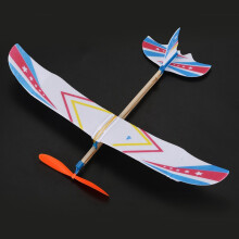 6X Elastic Rubber Band Powered DIY Foam Plane Model Kit Aircraft Educational Toy