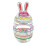 Easter Themed Glass Clear Candy Jar With Rabbit Chick Eggs-C 1