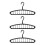 Space Saving Vertical And Horizontal Hanger System With-Black 1