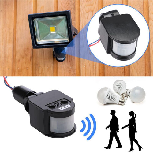 6 Pcs Black Motion Detectors Motion Sensor Light  Outdoor Pir Direct Current 12V Motion Sensor Pir Sensor 2