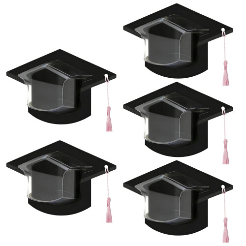 Creative Graduation Cap Shape Candy Containers For Class-5pcs