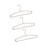 Extra Wide 40Cm Plastic Clothes Hanger Multiple Hole-White 1
