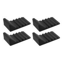 Durable Trash Container Wall Guard Soft Flexible Silicone-Black