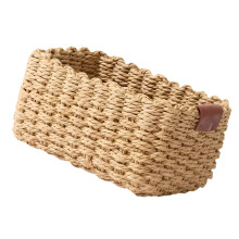 Handwoven Paper Rope Storage Basket Natural Organizers For-M