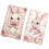 2 Pack Easter Large Microfiber Cleaning Towels with Bunnies-1 1