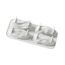 Creative Pistachios Nut Shape Baking Molds 4 Cavity-White
