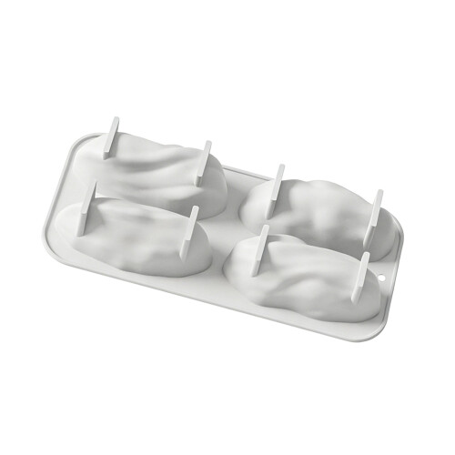 Creative Pistachios Nut Shape Baking Molds 4 Cavity-White