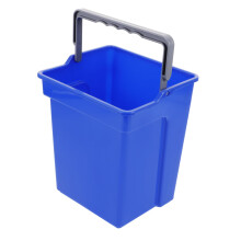 Plastic Cleaning Bucket 4L Blue Round Durable Plastic Build with Ergonomic Handle for Home Use