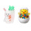 Glass Clear Candy Container with Easter Eggs Bunnies Chick-B 5