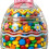 Easter Themed Glass Clear Candy Jar With Rabbit Chick Eggs-C 6