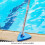 Weighted Triangular Pool Vacuum Head for Vinyl Inground and Above Ground Pools, Bright Blue Durable Design 2