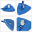 Weighted Triangular Pool Vacuum Head for Vinyl Inground and Above Ground Pools, Bright Blue Durable Design 3