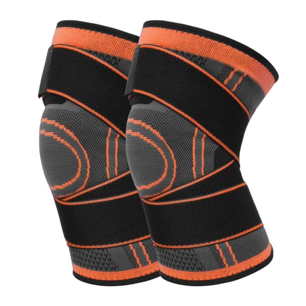 Knee Brace with Patella Support Straps, Adjustable Compression Sleeve for Running and Workout