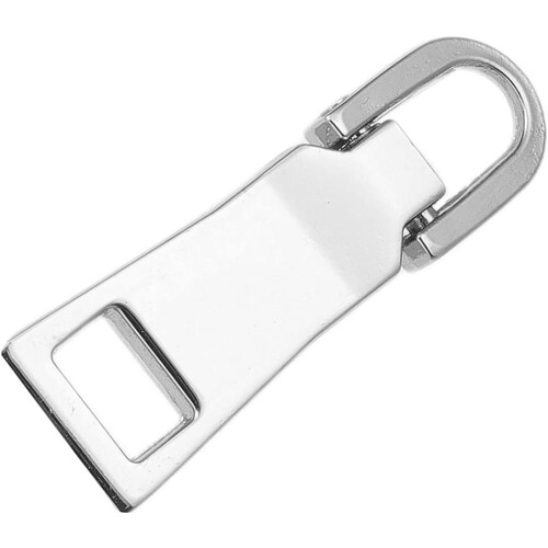 Silver Zipper Pull Replacement Kit for Luggage Jackets and Backpacks, Quick Universal