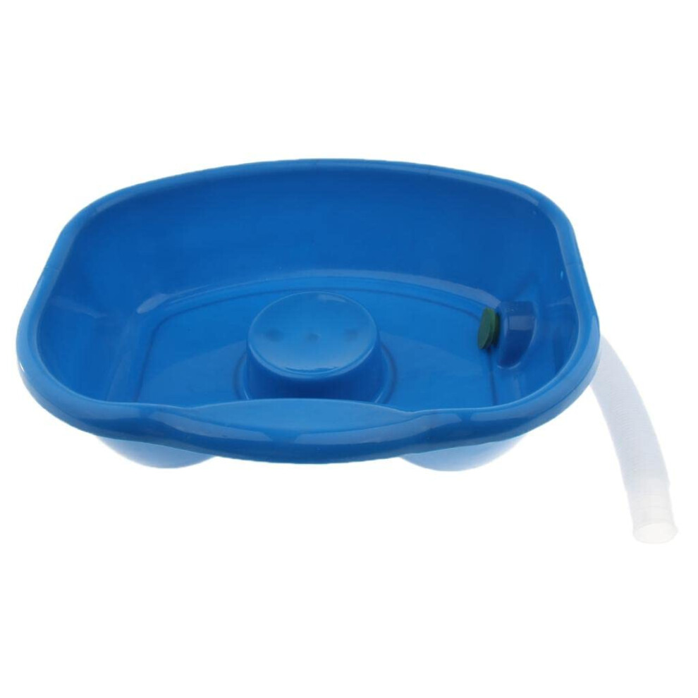 Portable Hair Washing Basin with Ergonomic Neck Support, Large Bed Shampoo Bowl for Elderly and Disabled