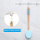 Lotion Applicator for Back, Feet, 4 Replaceable Pads with Long Handle, Back Sunscreen Applicator , Apply Cream Medicine 2