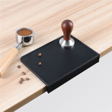 Rutschfeste Kaffeetampermatte Aus Lebensmittelechtem Silikon, Schwarz, Dick, für Espresso-Kaffee, zum Tampen der Ecken, für Büro, Bar und Geschäft