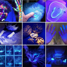 Linterna LED LCD 4 en 1, Blanca, Amarilla, UV, 365 Nm/395 Nm, Carga USB, para Joyería, Jade, Piedra, Manchas de Mascotas, Marcador, Mineral, Dinero,